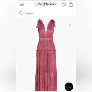 Sabina Musayev Elegant Pink Sleeveless Dress